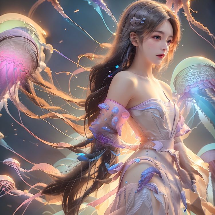 彩衣水母-多姿仙女 by 小苏AIGC on Tensor.Art