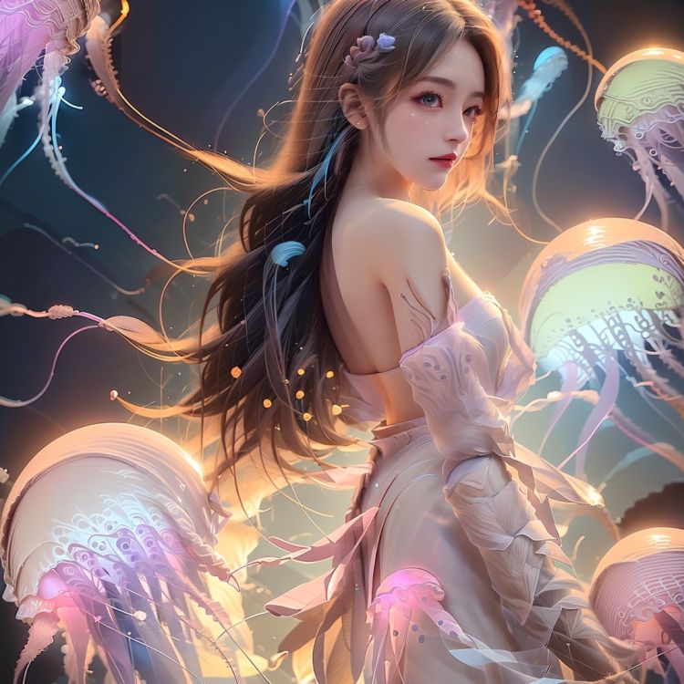彩衣水母-多姿仙女 by 小苏AIGC on Tensor.Art