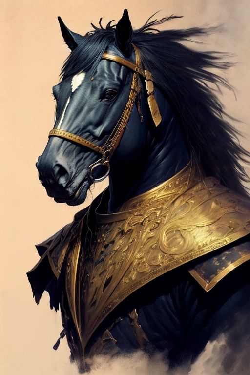 absurdres,1boy,solo,*****,incredibly absurdres,reality,<lora:horse:1>,horse,armor,bust,