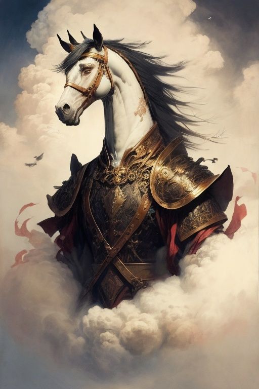 absurdres,1boy,solo,*****,incredibly absurdres,reality,<lora:horse:1>,horse,armor,bust,