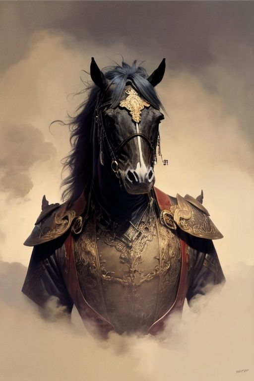 absurdres,solo,*****,incredibly absurdres,reality,upper_body,<lora:horse:0.9>,horse,armor,no reins,