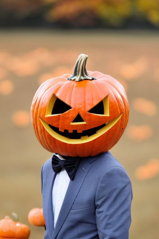 nangua, bow, no humans, bowtie, jack-o'-lantern, flower, solo, pumpkin, halloween, horror (theme)