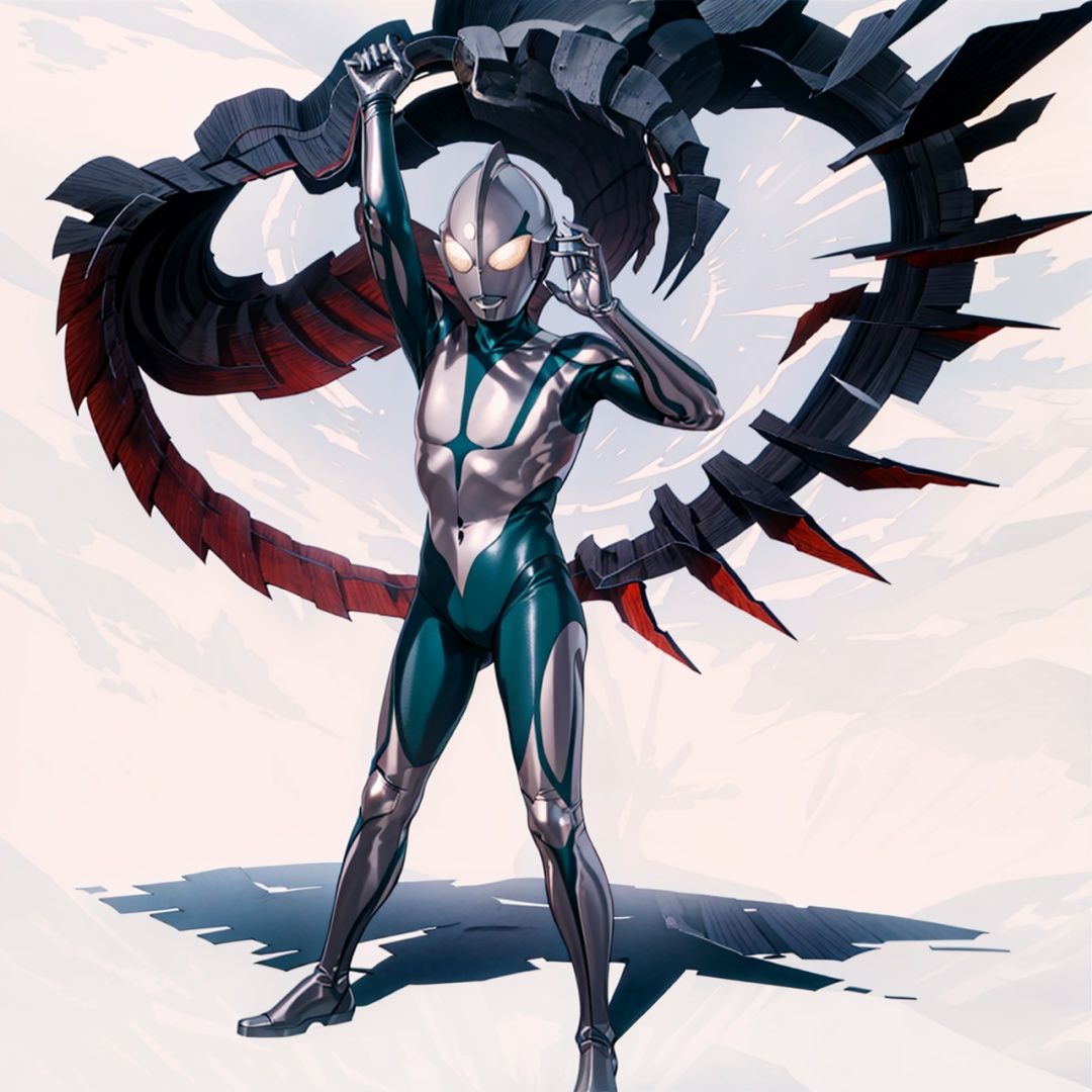 (masterpiece:1.3), (the best quality:1.2), (super fine illustrations:1.2), (Masterpiece), high quality, high detail,((white background:1.2)), looking at viewer, (SOLO:1.4),outline,,simple background,white bodysuit,white gloves,legwear,gloves,boots,logo,cover,mask,plugsuit,bodysuit,green pattern on body,white tight-fitting,white footwear,helmet,leather suit,ultraman,latex