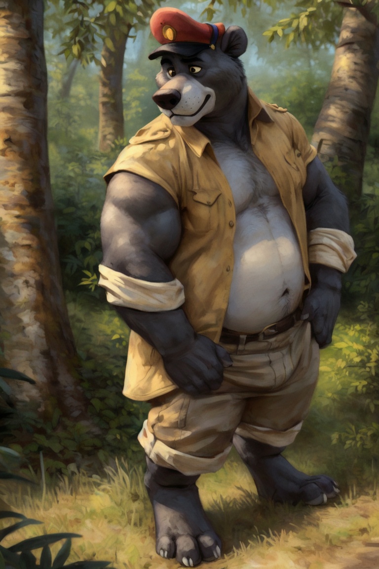 baloo,  male,  solo on Tensor.Art