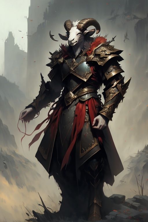 absurdres,1boy,solo,*****,incredibly absurdres,reality,full_shot,armor,<lora:sheep:1>,sheep,