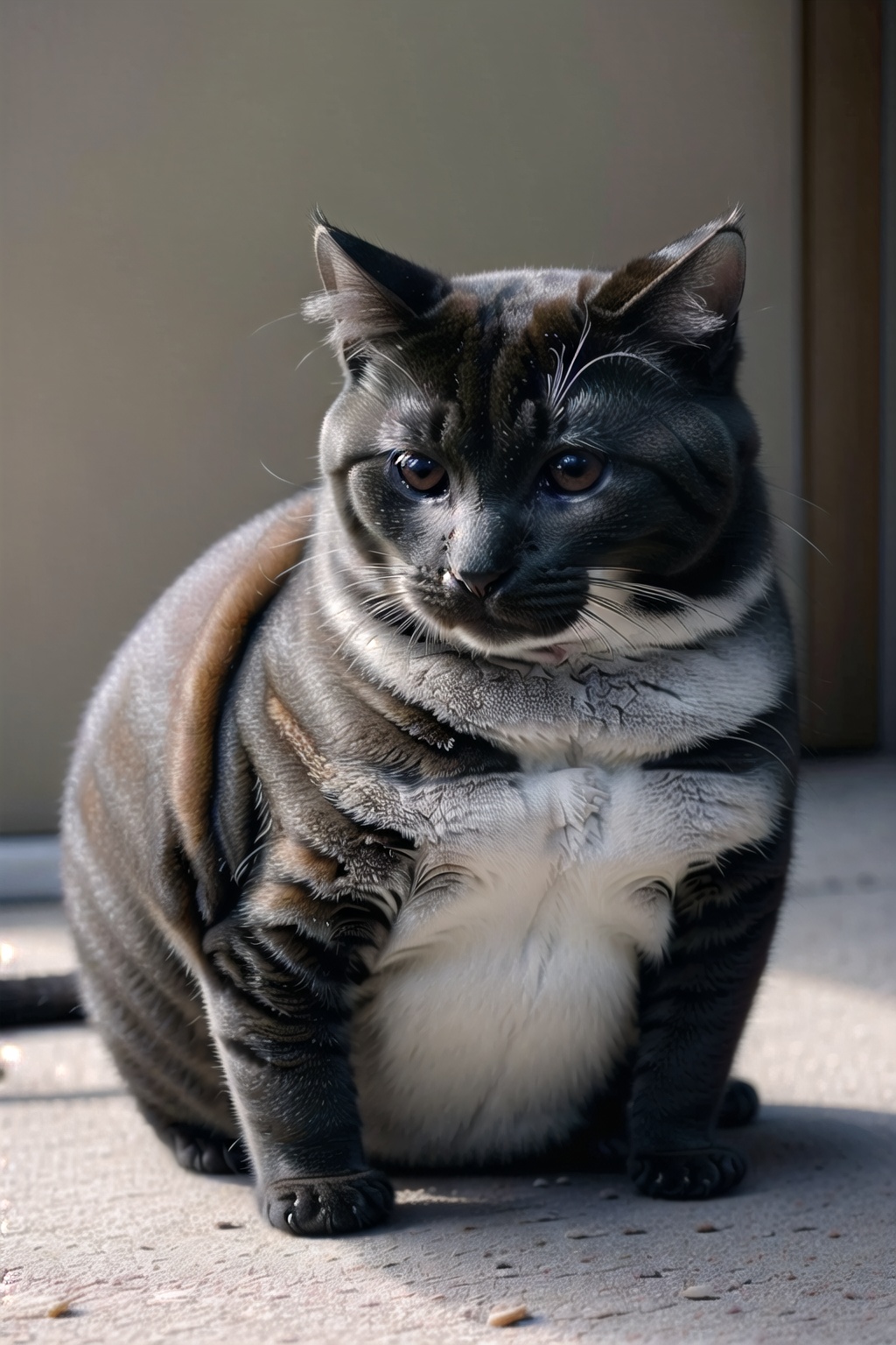 round animal,  cat,  cute on Tensor.Art