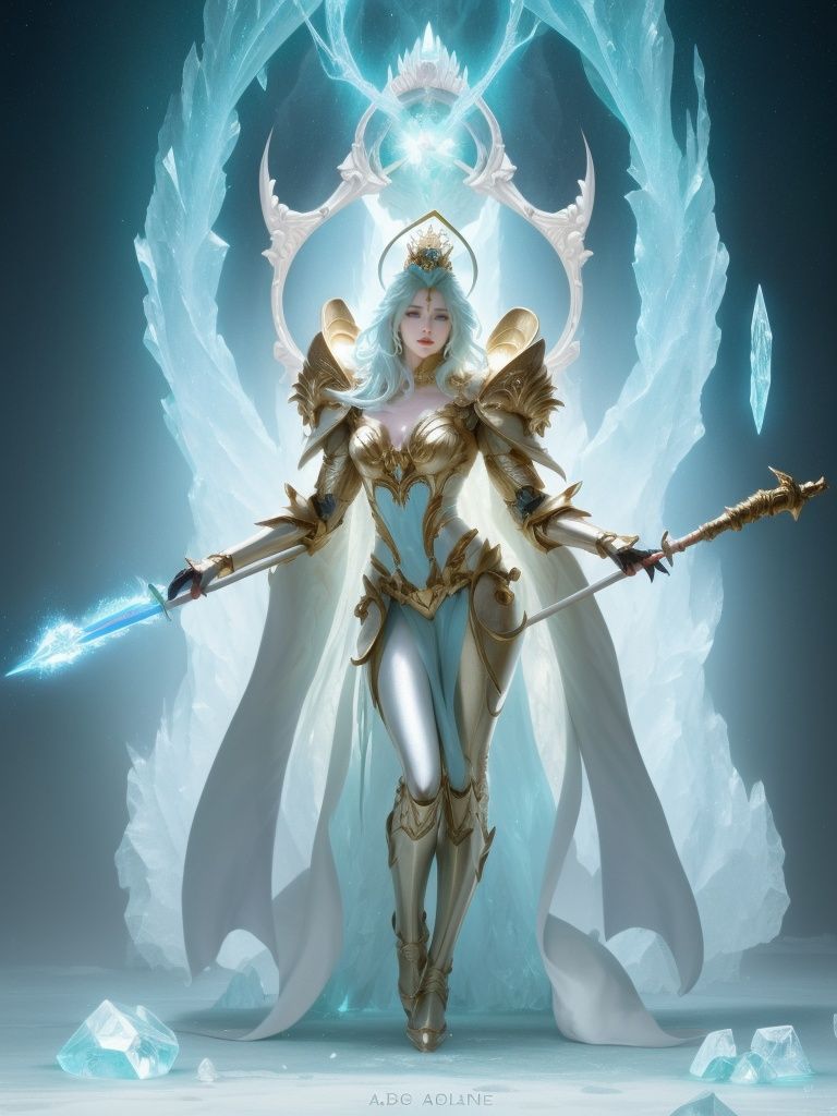 <lora:游戏概念6:0.7>,anime - style image of a woman with a sword and a cape,android mystic,full - body artwork,ultra detailed female android,a sorceress casting a ice ball,stuning fantasy 3 d render,full figure poster,beautiful android woman,full body xianxia,splashcreen character art,Yi Yuanji,from ncsoft,gear aurora,as a tarot card,full portrait of elementalist,beautifully designed character,beautiful female android!,queen of ice and storm,single character full body,she has iridescent membranes,unreal engine render saint seiya,high detailed official artwork,sigma female,of of aura hd,aion,she is holding a long staff,crystalline skin,she has pale blue skin!!!,epic exquisite character art,ice queen,beautiful female android,full art,symetric character,