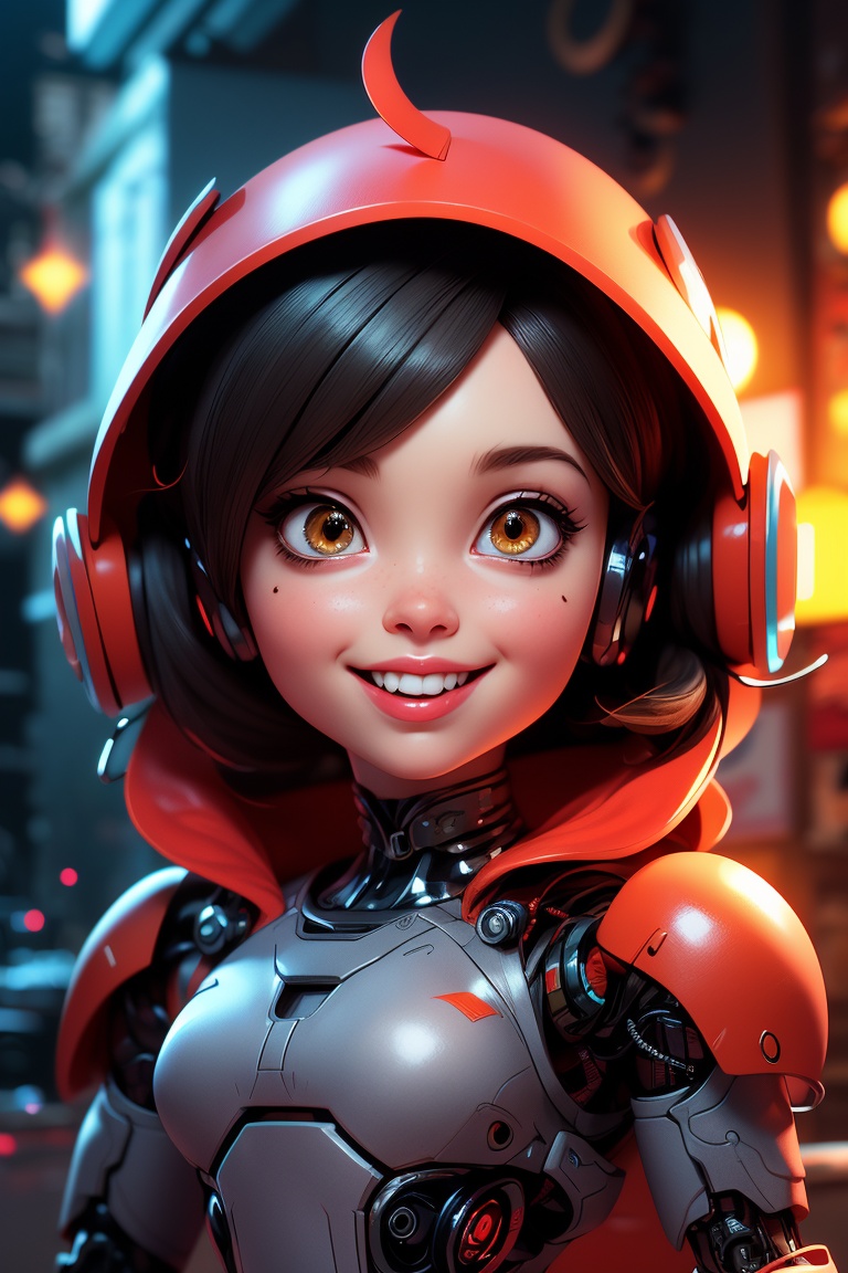(playful,  robot,  cyborg style on Tensor.Art