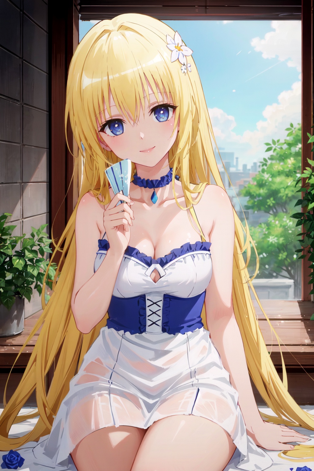 1girl,  blonde hair,  solo on Tensor.Art