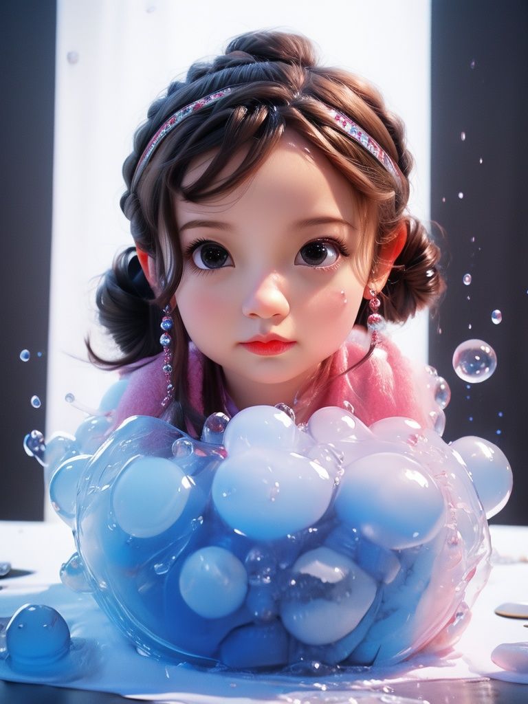 masterpiece,best quality,1girl,<lora:泡泡马特1:0.8>,bobbles.
