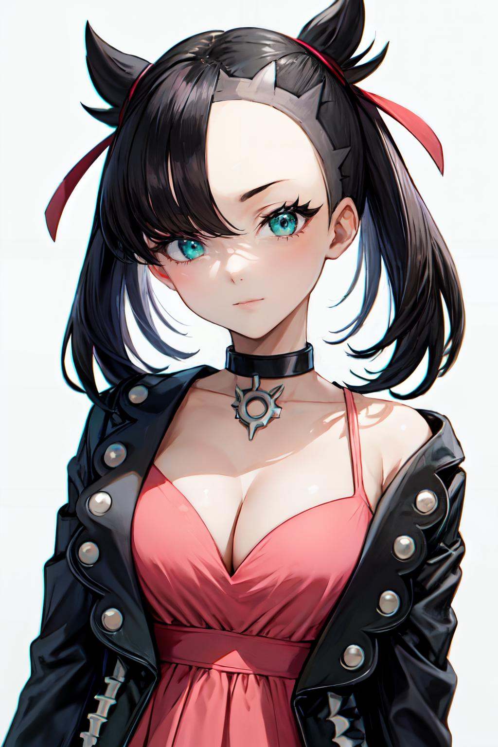 marnie pokemon,  upper body,  open clothes on Tensor.Art