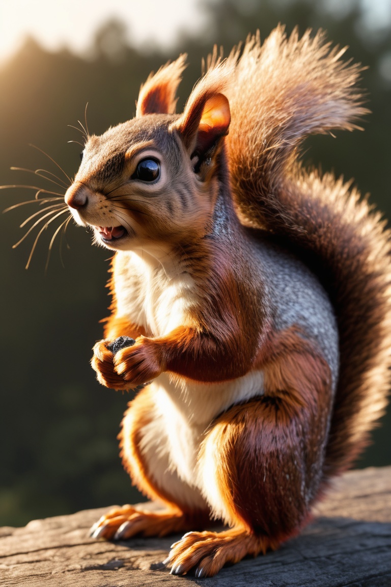 detailed,  hyper detailed,  Complementary anthropomorphic Squirrel on Tensor.Art