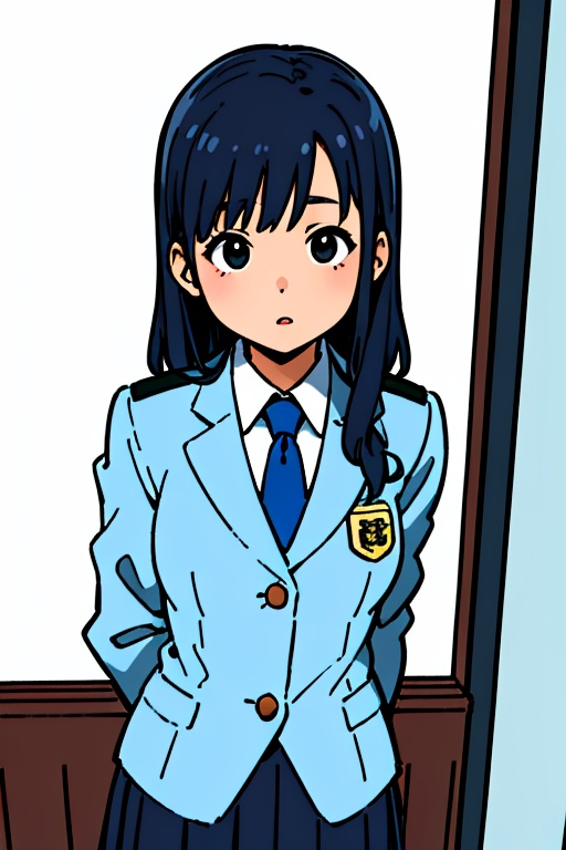 arafed asian woman in a school uniform posing for a picture,  japanese girl school uniform,  a hyperrealistic schoolgirl o...