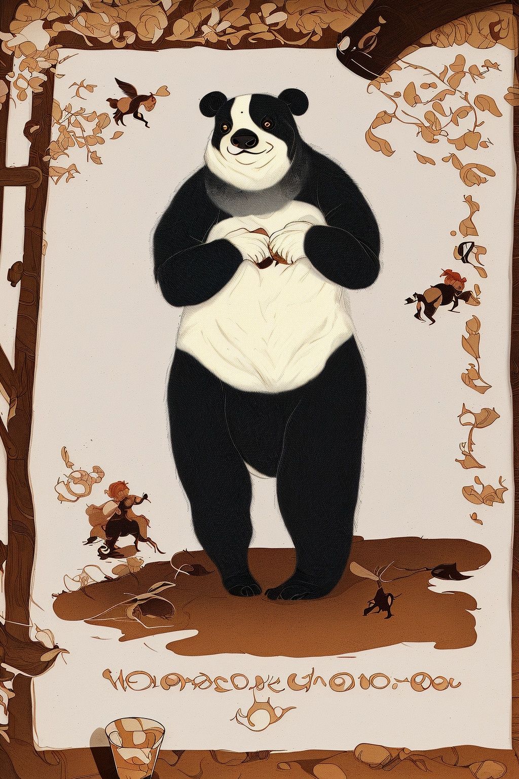 masterpiece,best quality,1girl,8K,HDR,upper_body,<lora:nichuanjing-000010:0.6>, detailed, fairy tale, Furry Panda, Very wide view, Visual novel, Cozy, Gloompunk, Amaro, sfumato