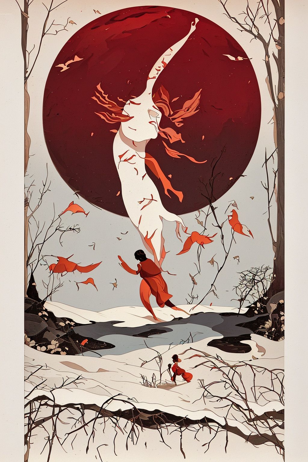 masterpiece,best quality,1girl,8K,HDR,upper_body,<lora:nichuanjing-000010:0.6>, (by Martine Johanna:1.2) and Jeremy Mann, Portrait, Dutch angle shot of a Graceful [Hummingbird| Ladybird], Winter, Trendercore, spotlit, Vivid Colors