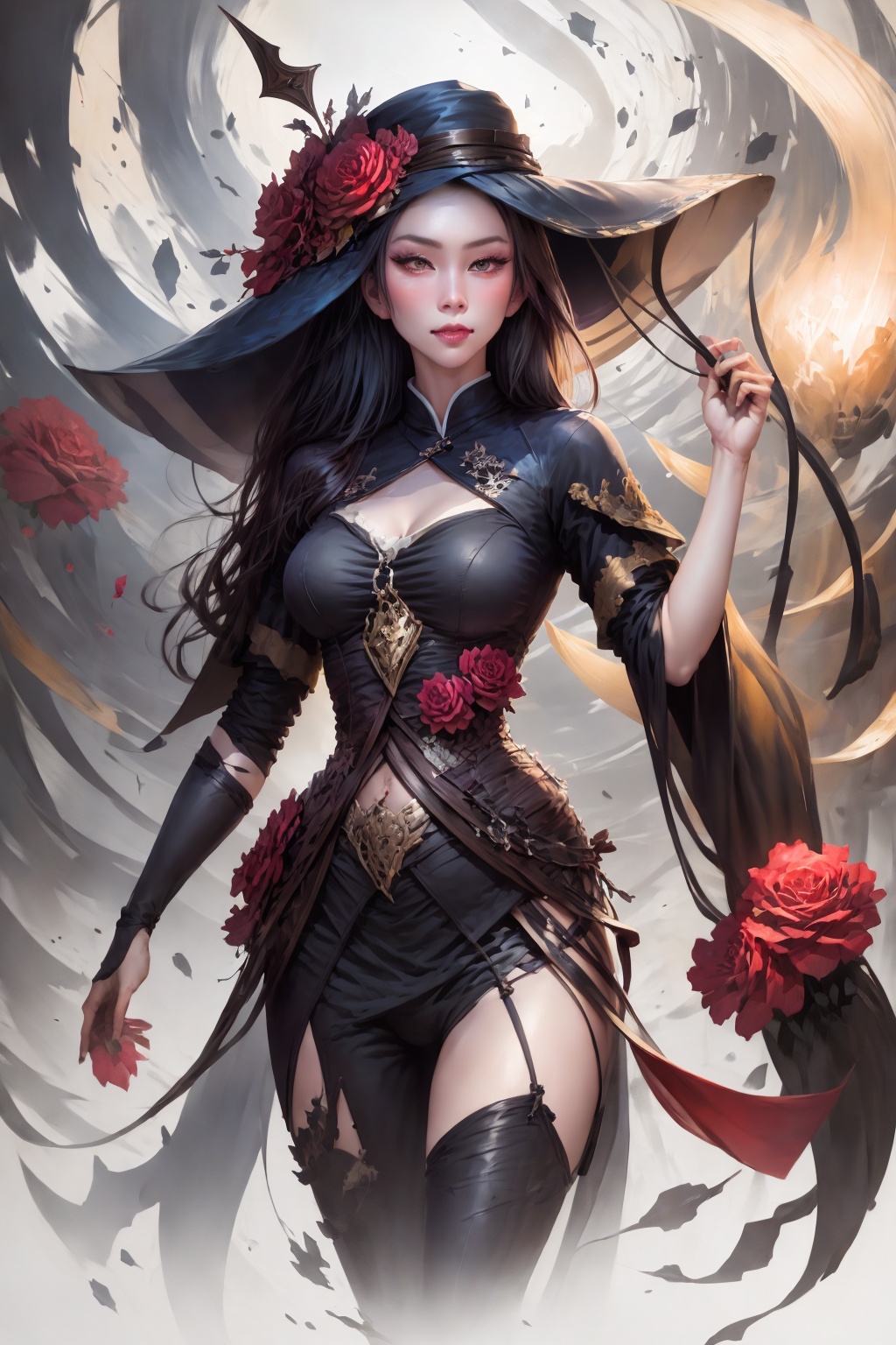 Create a detailed close-up illustration capturing the essence of a hat-wearing figure,  drawing inspiration from rossdraws...