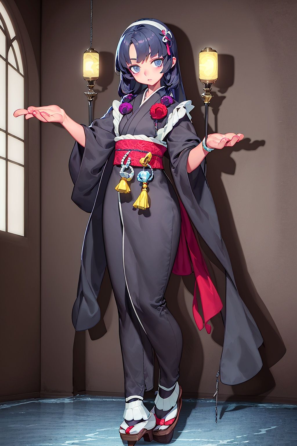 masterpiece,best quality,1girl,exquisite details,<lora:2qhuafeng-000008:0.7>, anime key visual, landscape of a Grand Siena from inside of The Loire River, Bathed in shadows, spotlit, BW, art by Katsushika Ōi, 8K,HDR