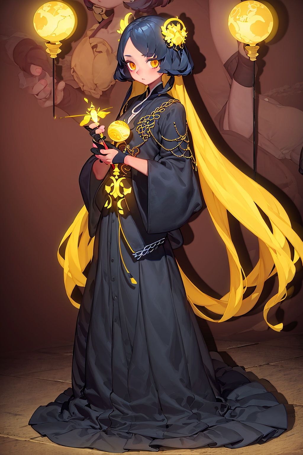 masterpiece,best quality,1girl,exquisite details,<lora:2qhuafeng-000008:0.7>, anime key visual, landscape of a Headland, Cozy, at Golden hour, stylized by Itō Jakuchū, Romantic, Serial Art, back-light, Kintsugi, 8K,HDR