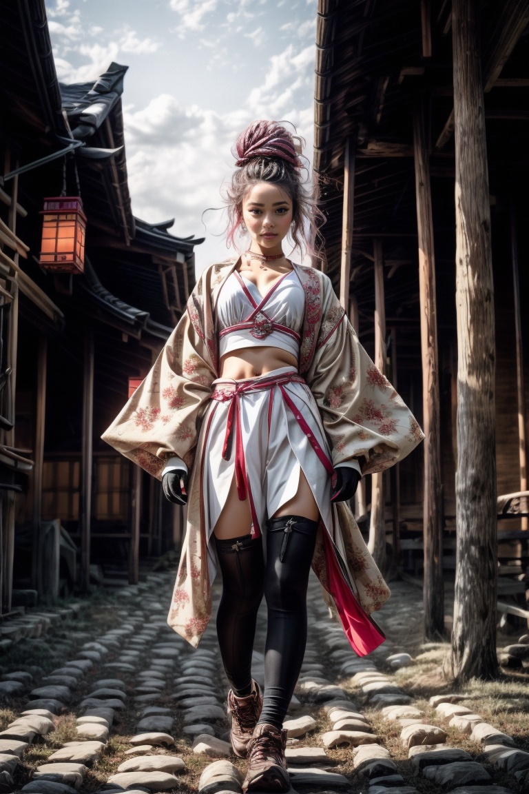 masterpiece,  1girl,  ibaraki_douji on Tensor.Art