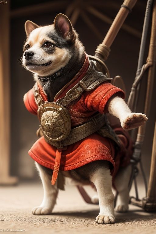 absurdres,1boy,solo,*****,incredibly absurdres,reality,<lora:dog:0.8>,dog,armor,Chinese Rural Dog,full_shot,