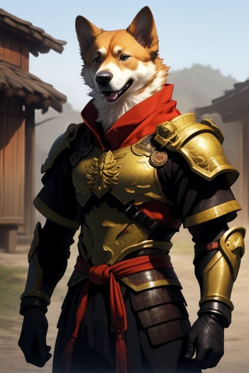 absurdres,1boy,solo,*****,incredibly absurdres,reality,<lora:dog:0.8>,dog,armor,Chinese Rural Dog,full_shot,