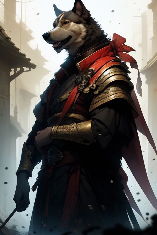 absurdres,1boy,solo,*****,incredibly absurdres,reality,<lora:dog:0.8>,dog,armor,Chinese Rural Dog,full_shot,
