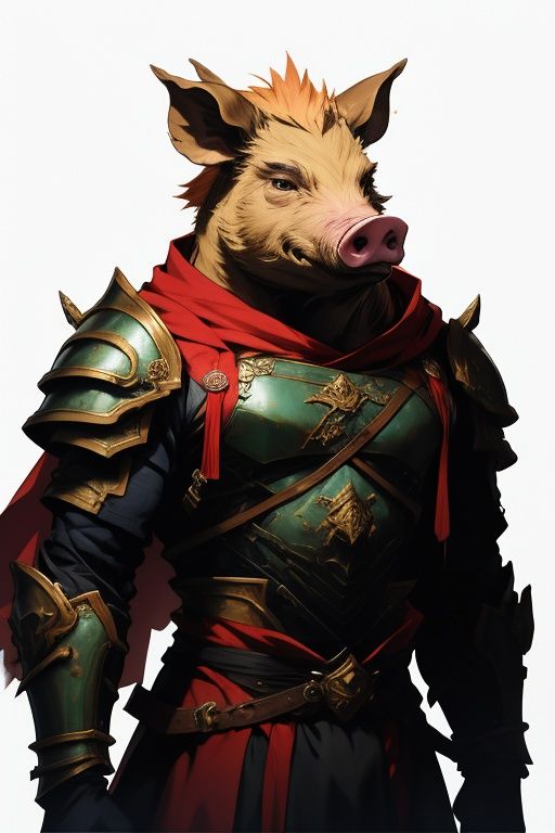 absurdres,1boy,solo,*****,incredibly absurdres,reality,<lora:pig:0.8>,pig,armor,wild boar,bucktooth,