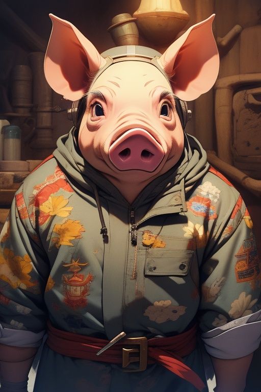 absurdres,1boy,solo,*****,incredibly absurdres,reality,<lora:pig:0.8>,pig,