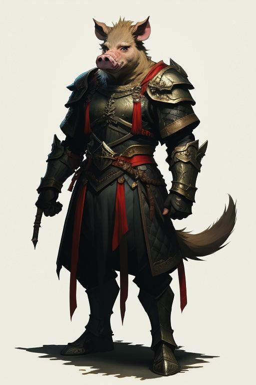 absurdres,1boy,solo,*****,incredibly absurdres,reality,<lora:pig:0.8>,pig,armor,wild boar,bucktooth,