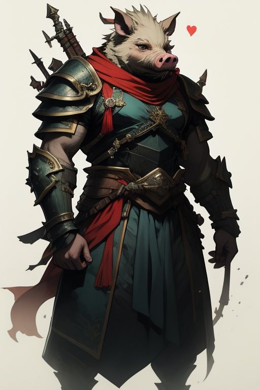 absurdres,1boy,solo,*****,incredibly absurdres,reality,<lora:pig:0.8>,pig,armor,wild boar,