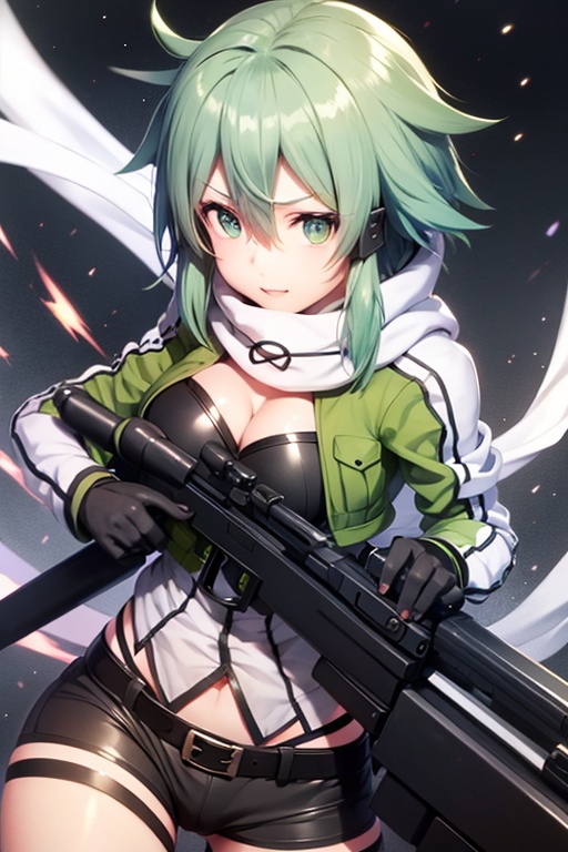 Shinono,  green hair,  large breats by ishiwatafox117 on Tensor.Art