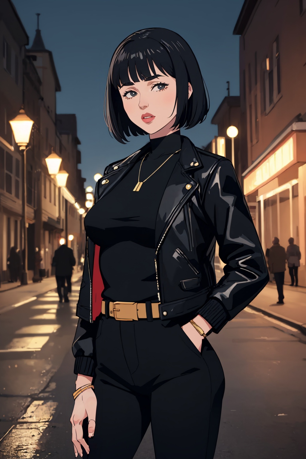 invincible,  1girl,  black hair on Tensor.Art