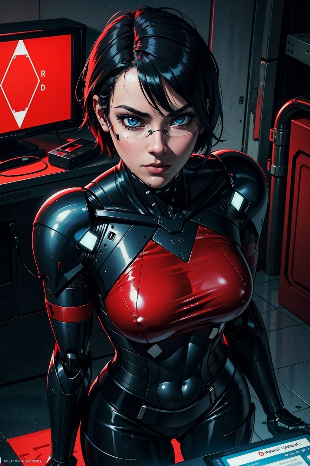 1girl,  elster,  black hair by Keith on Tensor.Art
