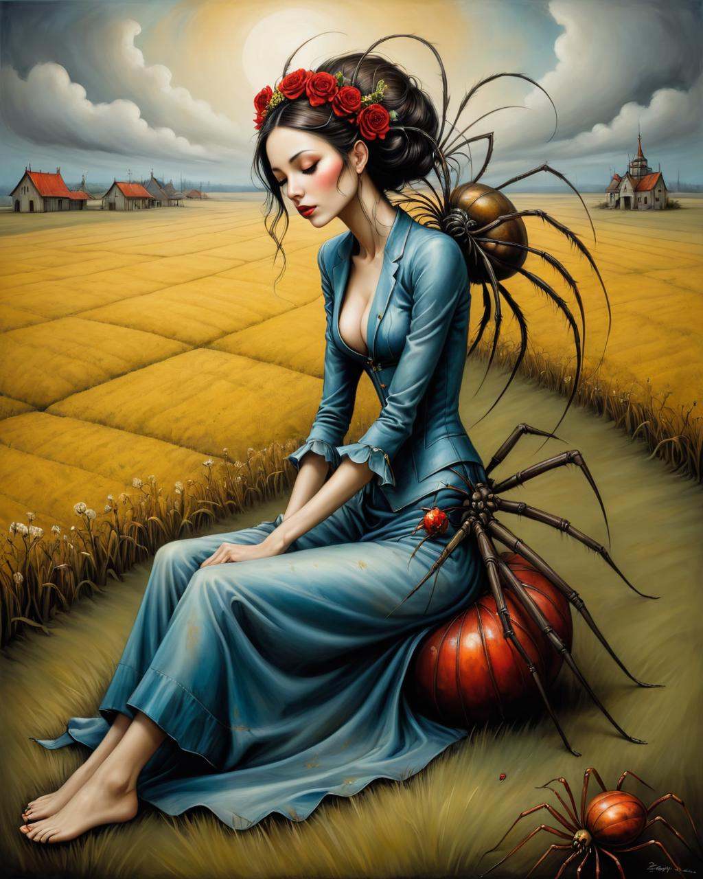 isometric style in the style of esao andrews,  esao andrews style,  esao andrews art on Tensor.Art
