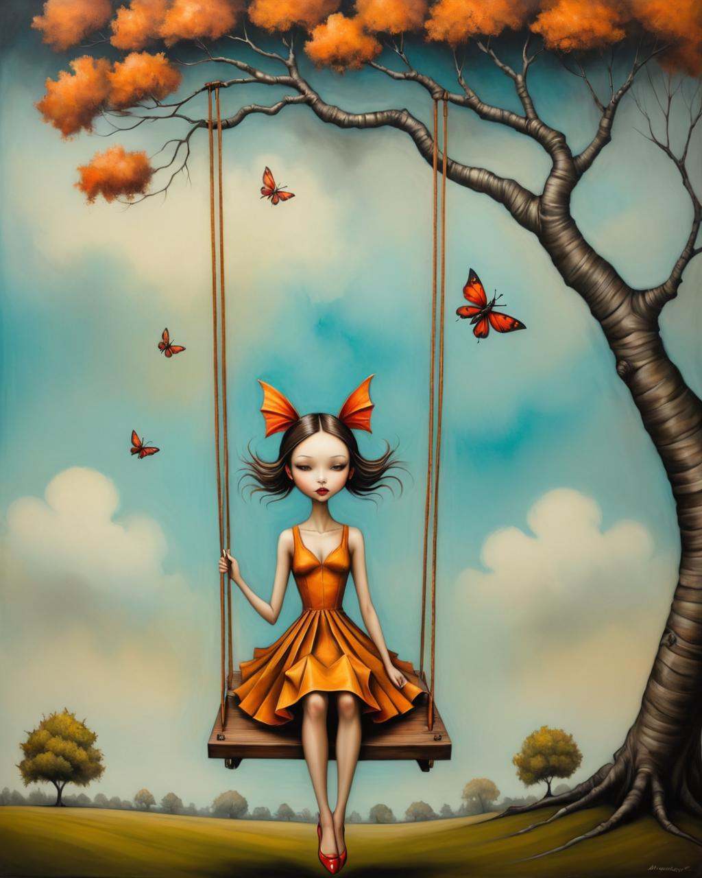 origami style in the style of esao andrews,  esao andrews style,  esao andrews art on Tensor.Art
