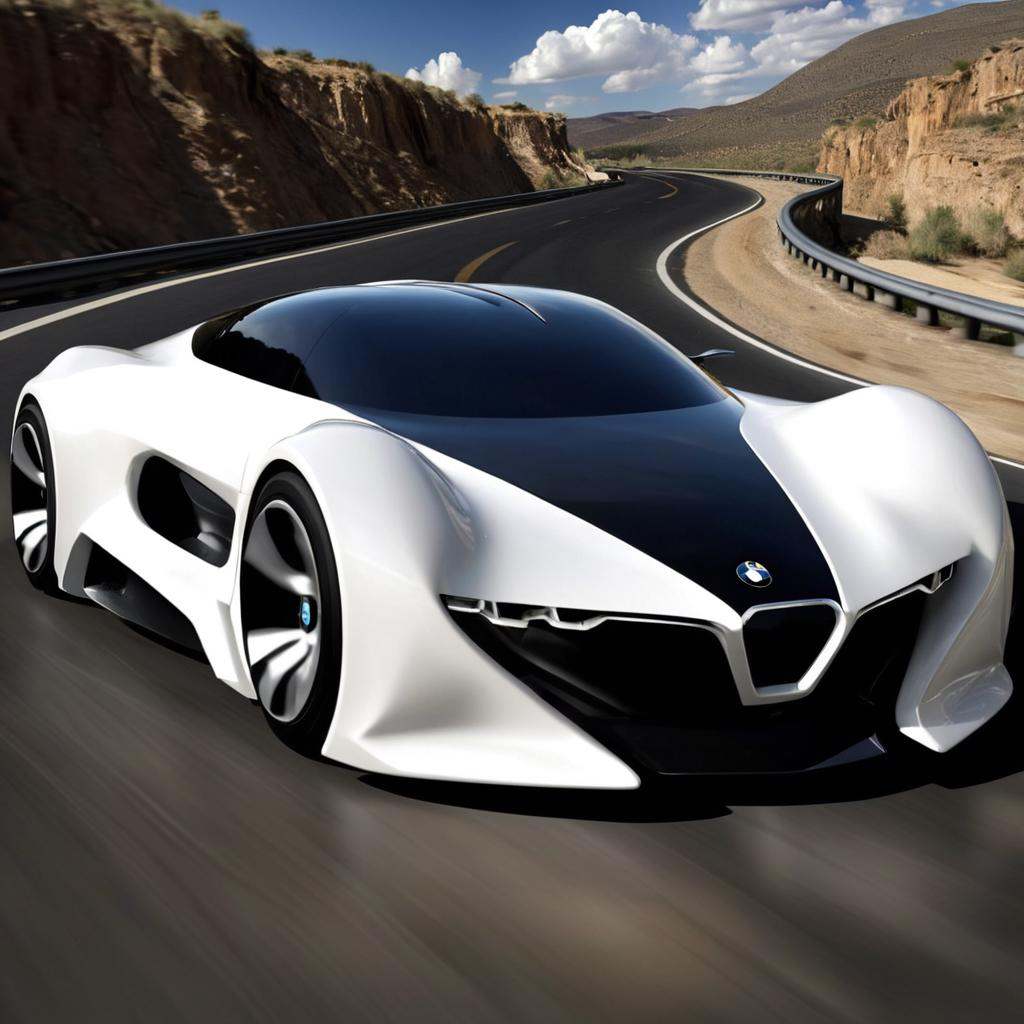 Tribal style a close up of a white sports car driving on a road,  glass and metal : : peugot onyx,  render of futuristic s...