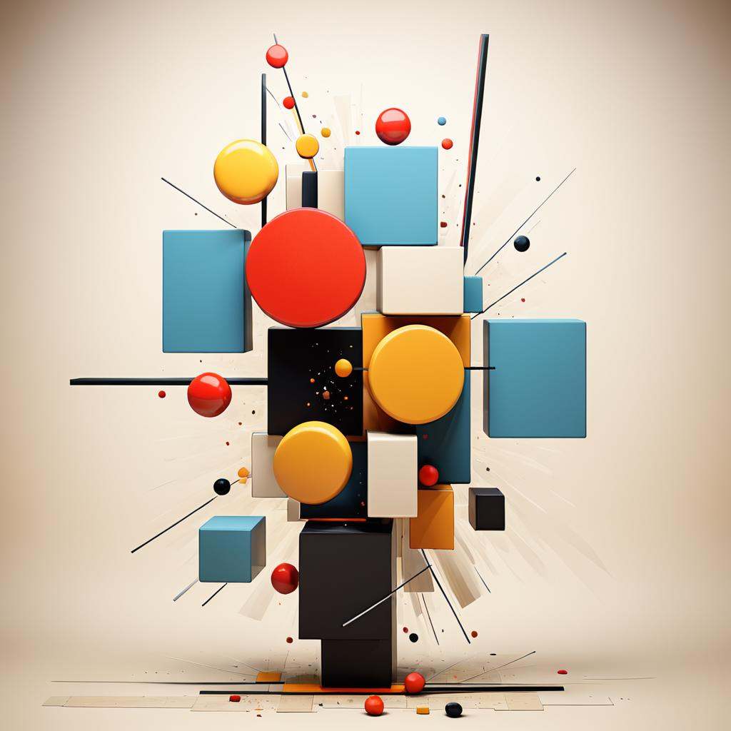 Cubist artwork in the style of kazimir malevich,  kazimir malevich style,  kazimir malevich art on Tensor.Art