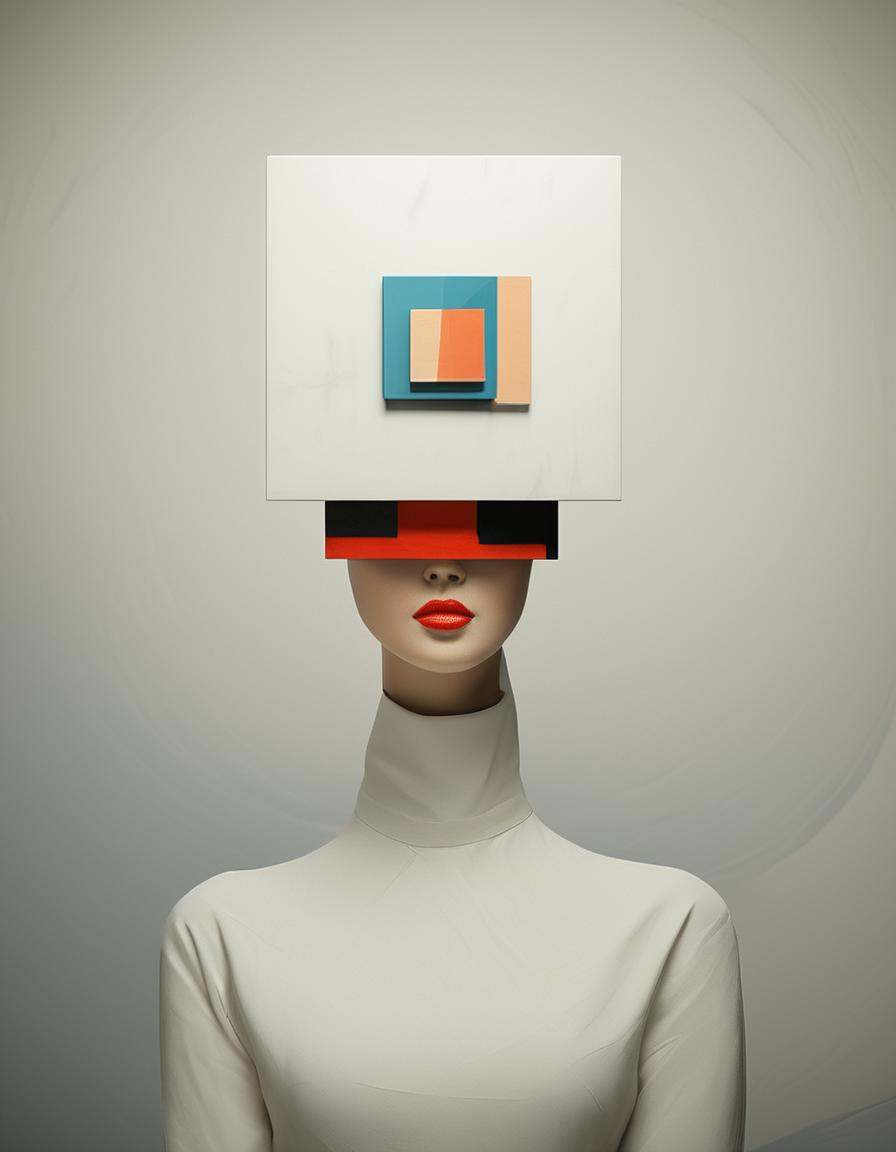 Cubist artwork in the style of kazimir malevich,  kazimir malevich style,  kazimir malevich art on Tensor.Art