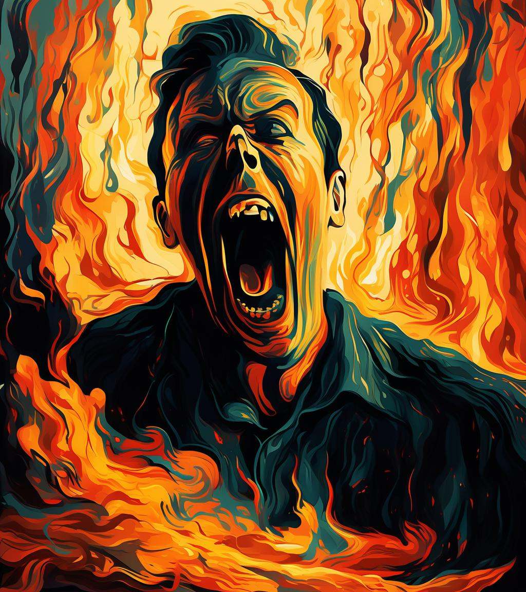 Surrealist art in the style of Edvard Munch,  Edvard Munch style,  Edvard Munch art on Tensor.Art