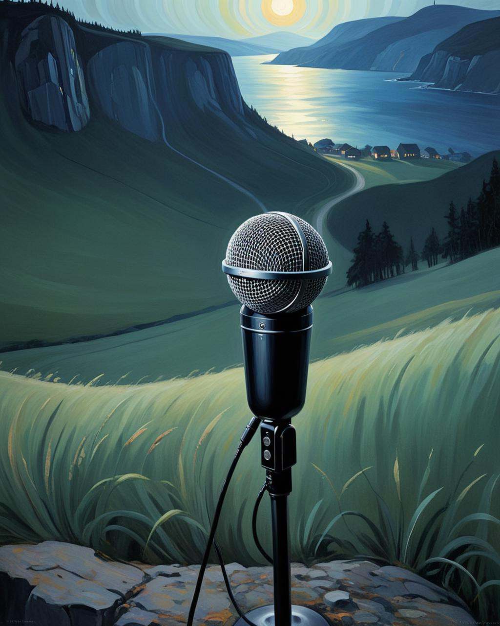 concept art Surrealist art in the style of Edvard Munch,  by John Pitre,  painting on Tensor.Art