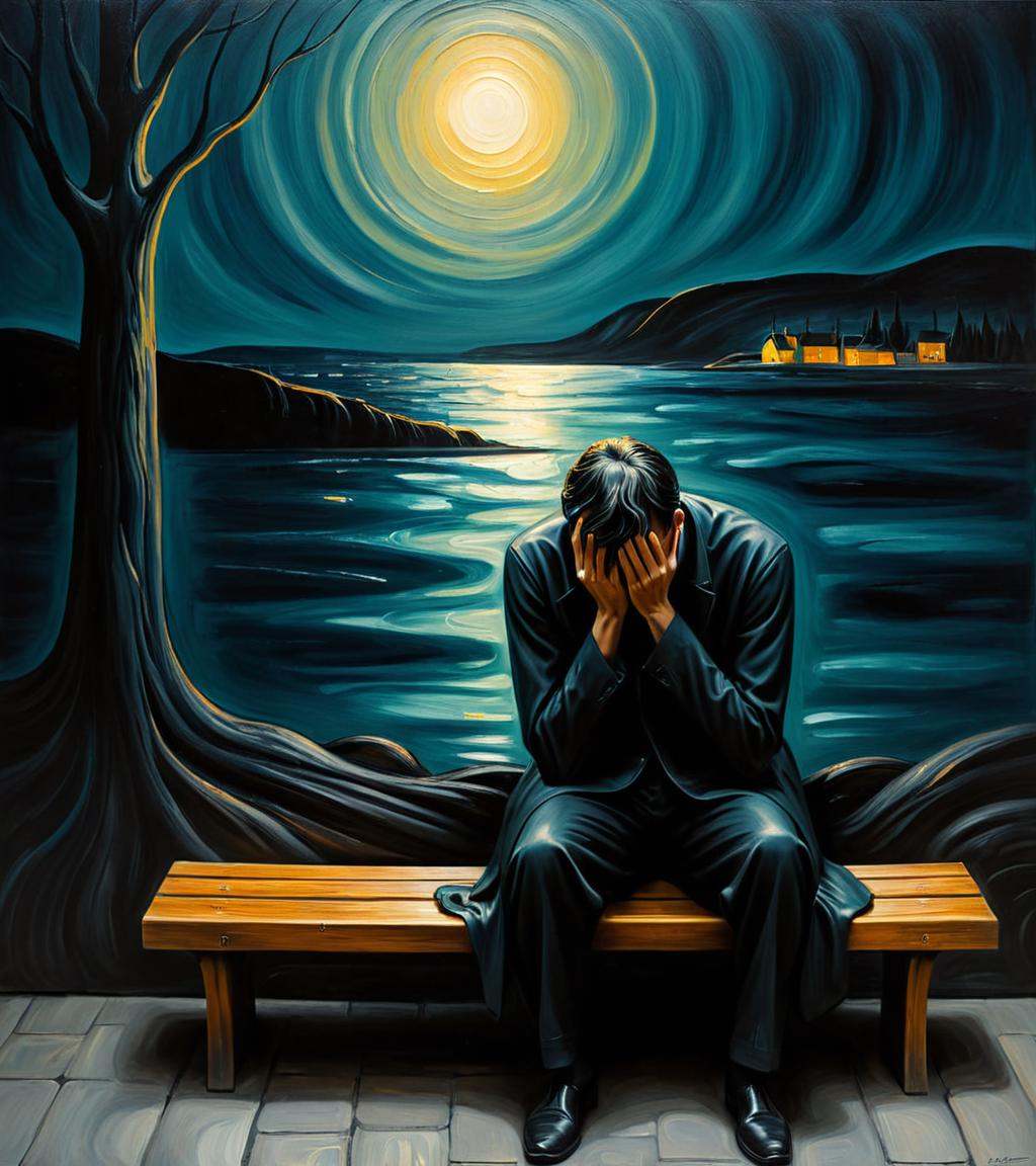 professional 3d model of in the style of Edvard Munch,  Edvard Munch style,  Edvard Munch art on Tensor.Art