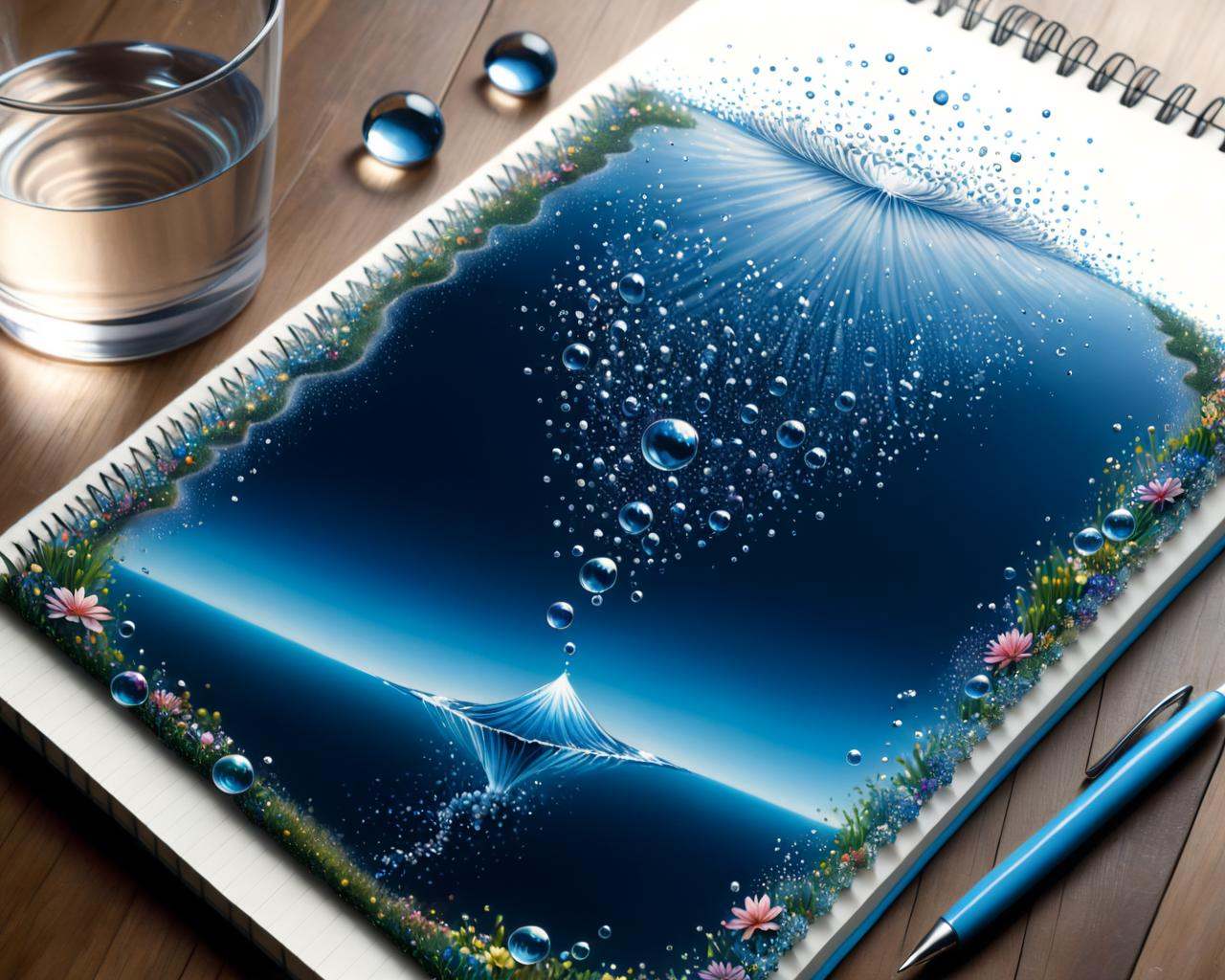 Surrealist art drawn,  neural pointillism,  detailed digital artwork on Tensor.Art