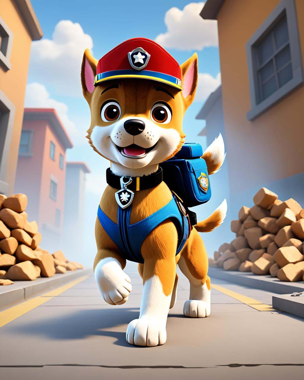 breathtaking paw patrol - screenshot thumbnail,  rubble!!,  paw patrol on Tensor.Art