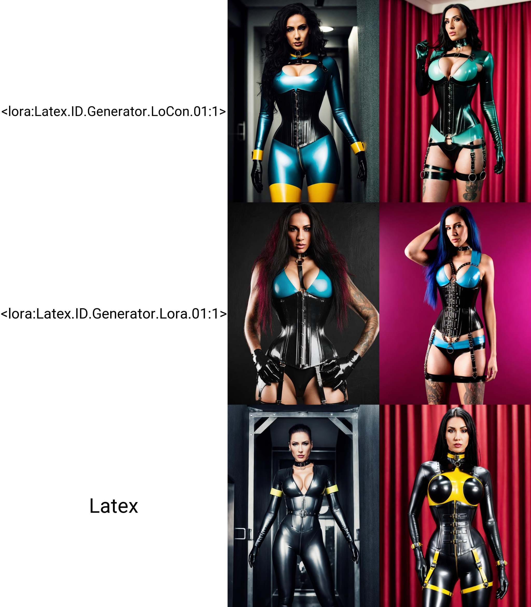 a close portrait photography of a woman in a latex dress+++,  (full body sexy pose)+,  surrealism+++ surreal+++ on Tensor.Art
