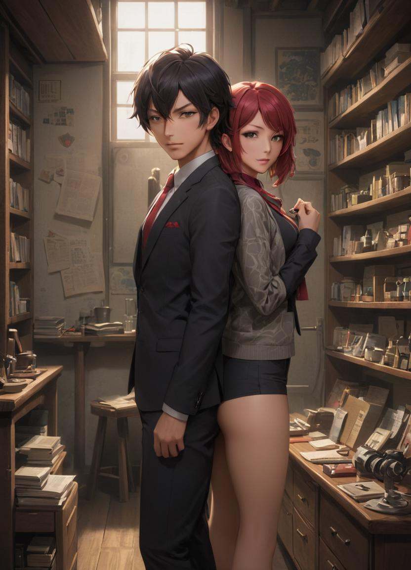 anime artwork ,  art by Edogawa Ranpo and Takasaki Masaharu,  [anime key visual on Tensor.Art