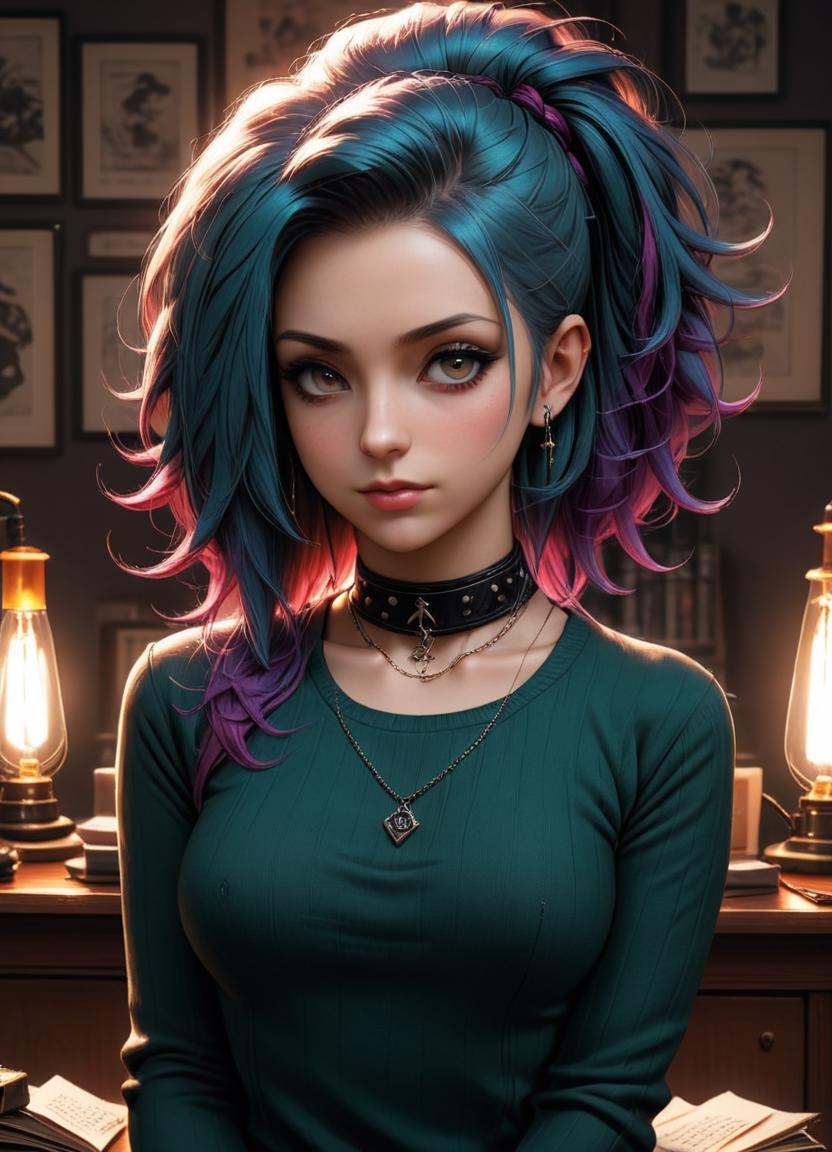 Hyperrealistic art Cozy,  moody,  Vulgar petite Arcadian Female Sociologist on Tensor.Art