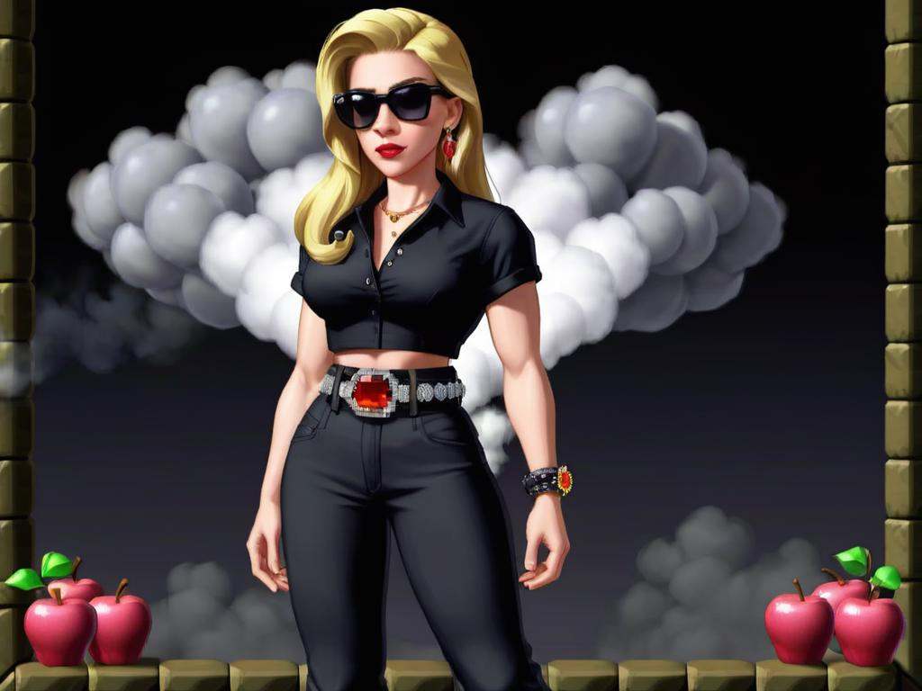 low-poly style ff16bit a screenshot of an old computer game,  infinite crystal ascent,  spelunky on Tensor.Art