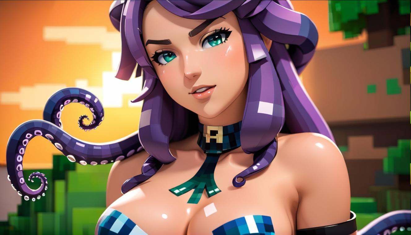 anime artwork close up portrait of a woman in sexy latex with corset,  cumshot on face,  cumshots on Tensor.Art
