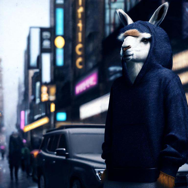 a llama wearing and a hat,  lama,  llama anthro portrait on Tensor.Art