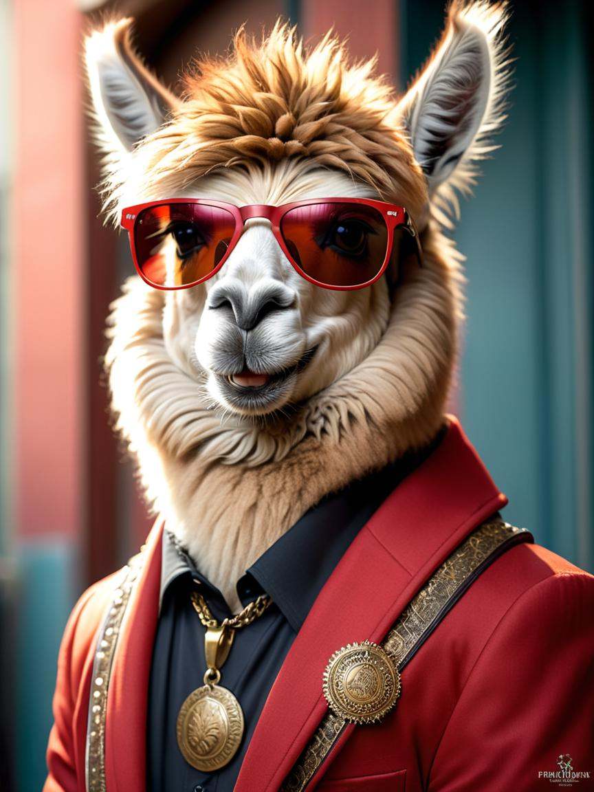 a wearing sunglasses and a hat,  anthro portrait,  portrait on Tensor.Art